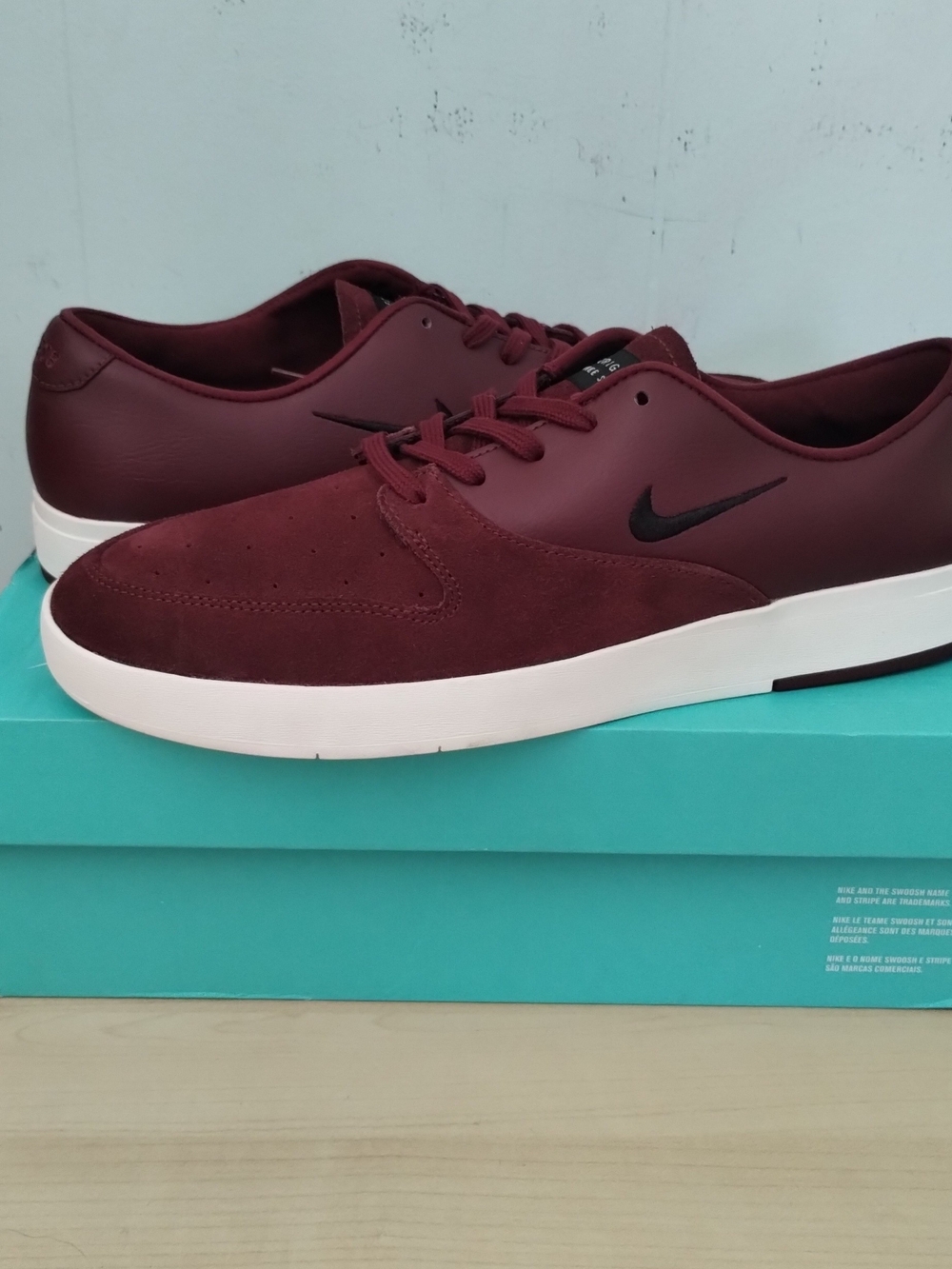 Nike SB P-Rod X Dark Team Red Burgundy Men’s Maroon Skate Shoes Casual